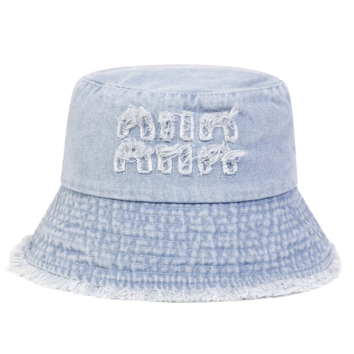 Unisex NIIN Buchstaben-Loch-Design Cowboy Bucket Hats Fischerhüte Outdoor Freizeitkappe Sonnenschutzhut – Detail 5