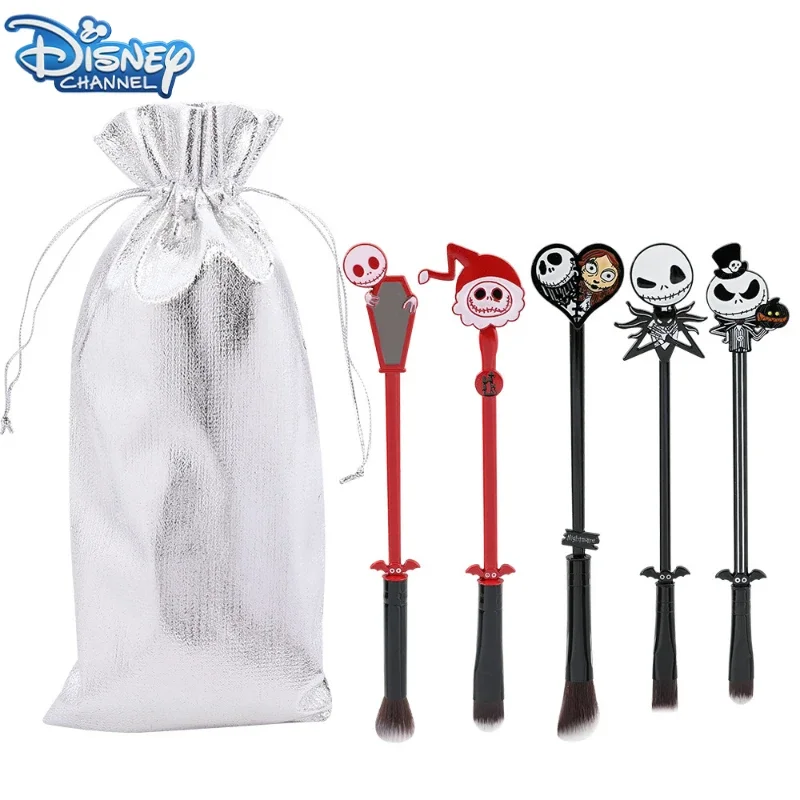 The Nightmare Before Christmas Sally Jack Skellington Pennelli Per Trucco Kawaii Progettato Set Di Pennelli Per Trucco Rosa Strumento Regalo Di Hallow