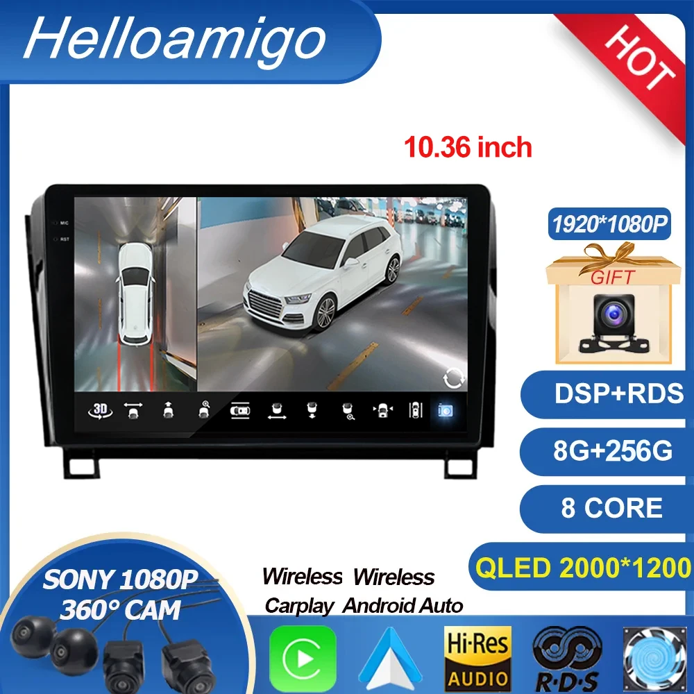 

2K Car Auto Radio Intelligence System For Toyota Sequoia Tundra 2007-2013 Multimedia Player Carplay WiFi