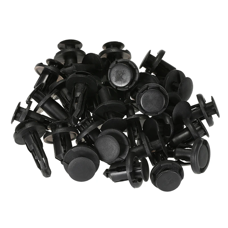 

Black Bumber Door Panel Car Fender Push Pin Fastener 40pcs Rivets Trim Clip Panel Moulding Kit Retainer Practical