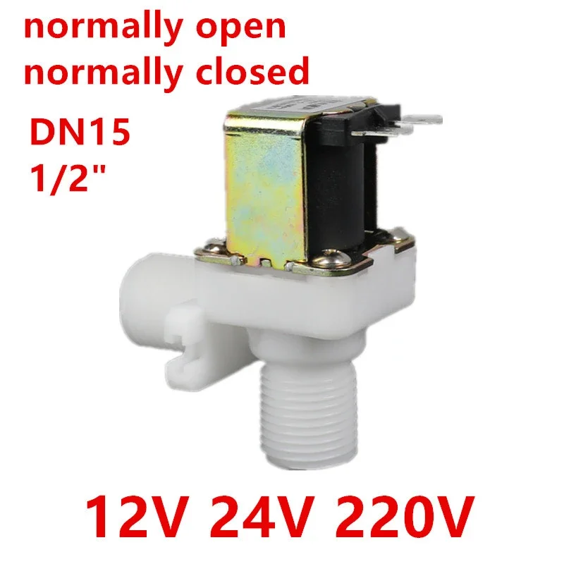 DN151212V24V220VPlasticSolenoidValveNormallyOpenNormally