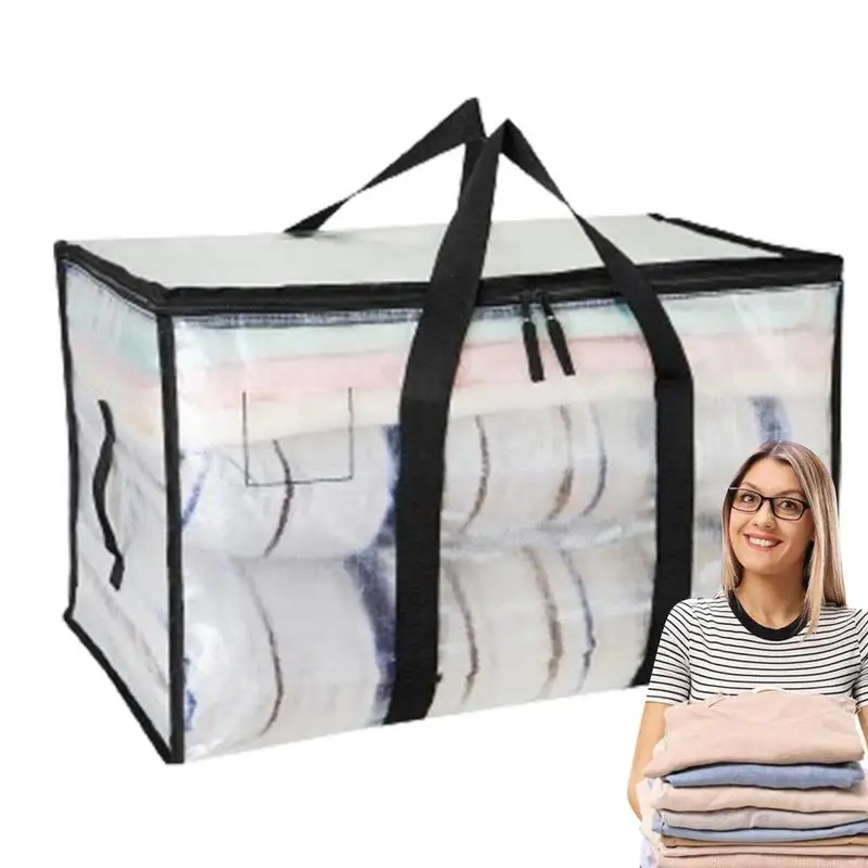

Large Moving Bags Large Capacity Woven Bag Multifunctional Luggage Packing Bag Cotton Quilt Clothing Bag For Moving Esentials