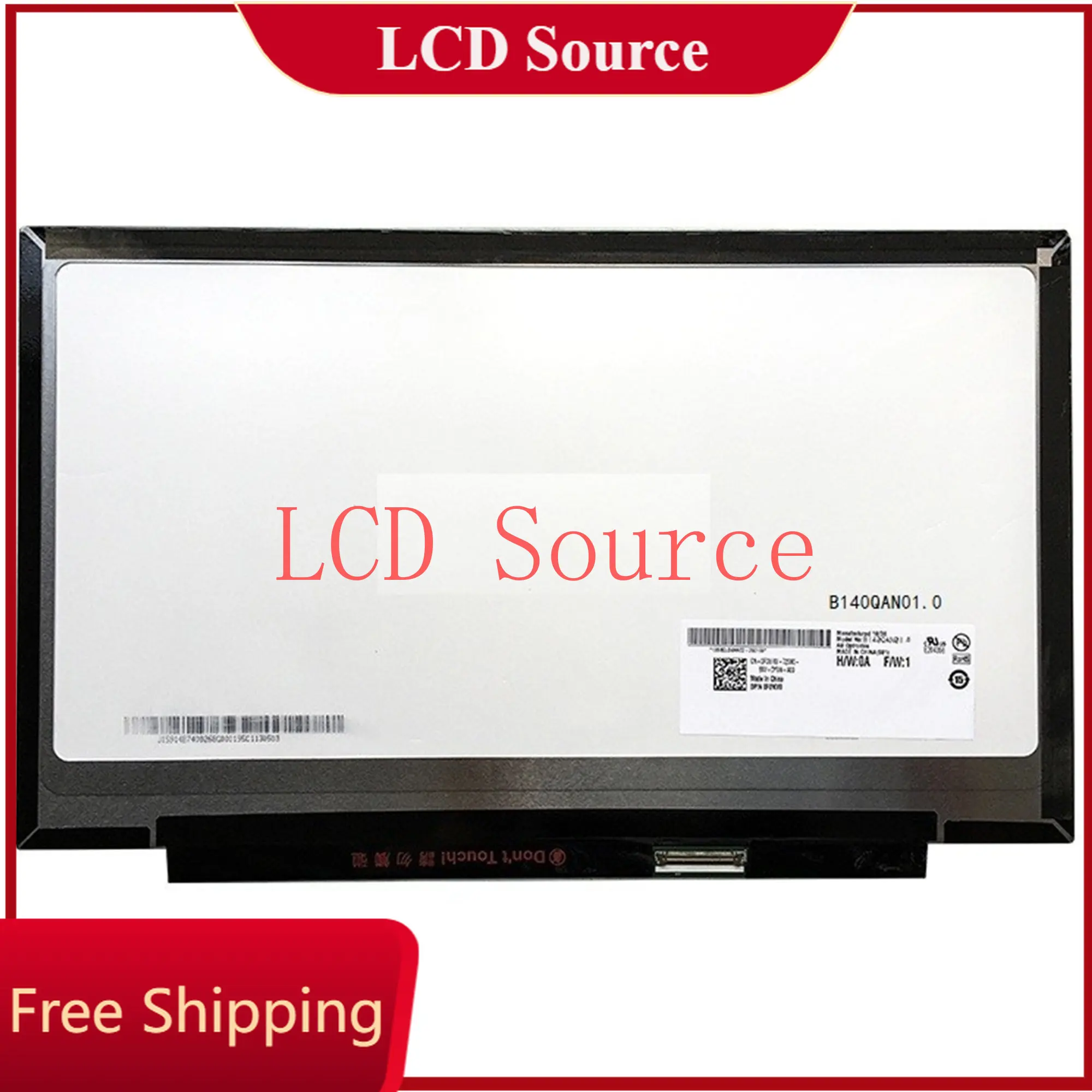 

B140QAN01.0 fit LP140QH1 SPD2 2560x1440 40pin IPS 60Hz Laptop LCD Screen