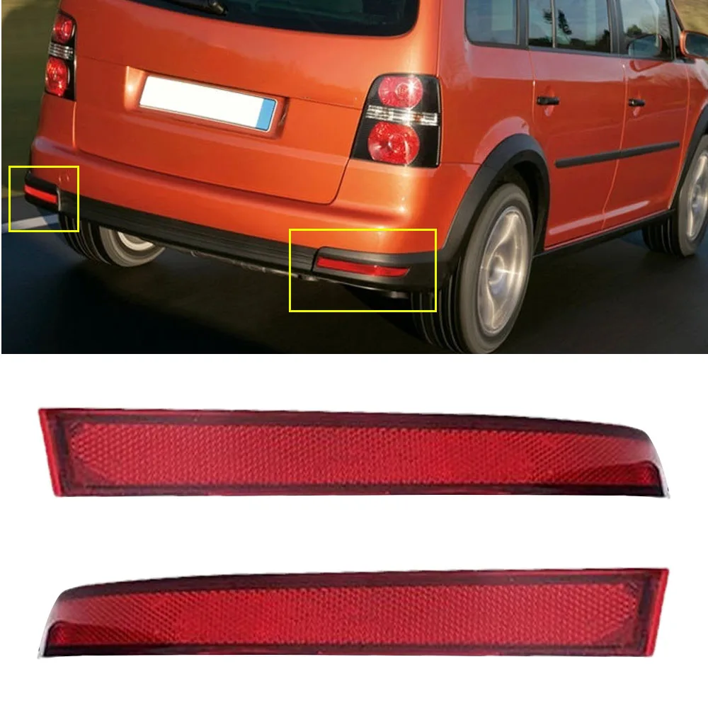 

1pc For Volkswagen Touran 2007-2010 Rear Bumper Reflector Light Tail Brake Light Dynamic Turn Signal Car Accessories