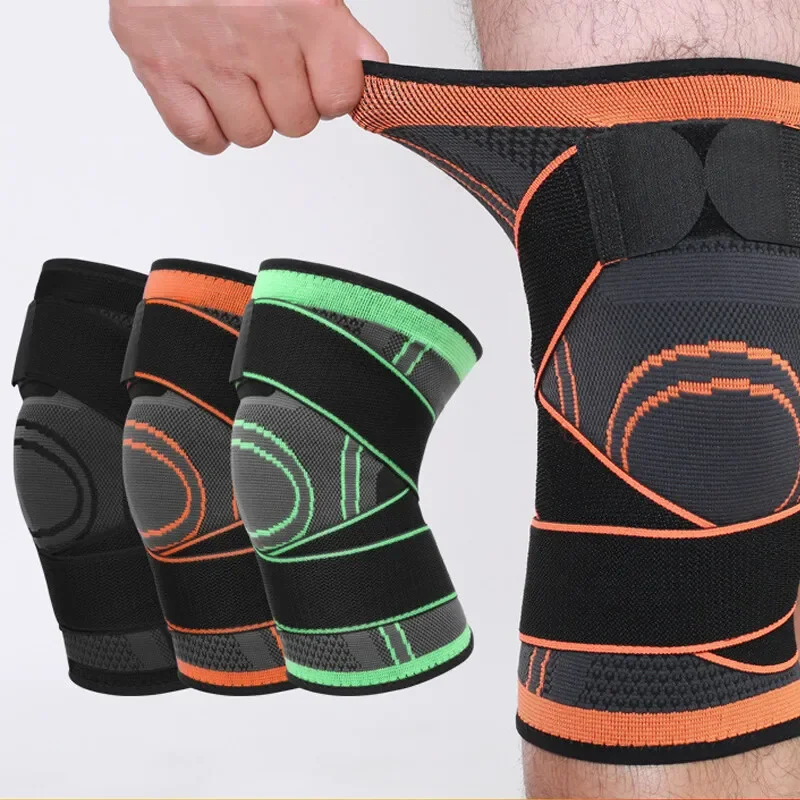 

CEOI GWOK 1PC Sports Knee Pad Pressurized Elastic Pads Support Fitness Gear Basketball Volleyball Brace Protector Compression