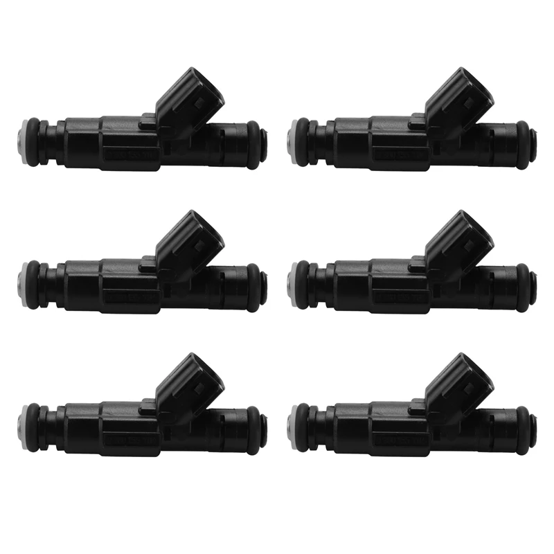 

Set Of 6 Upgraded Fuel Injectors 4-Hole For Jeep Cherokee 89-98 4.0L 0280155784