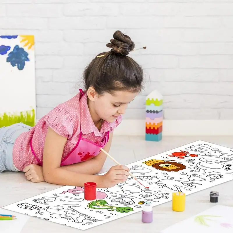 Waterproof Childrens Drawing Roll Wall Sticker Coloring Paper for Kid  Drawing Scroll Coloring Drawing Paper DIY Painting Drawing - AliExpress