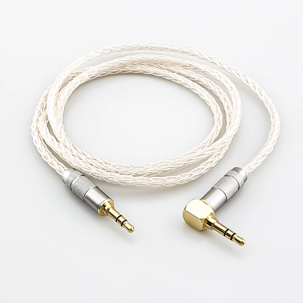 Audiophile 3.5mm 7N OCC Audio Auxiliary Cord, HiFi Stereo Aux Cable with 24K Gold Plated Plug, Compatible for Phone, Pod, Pad