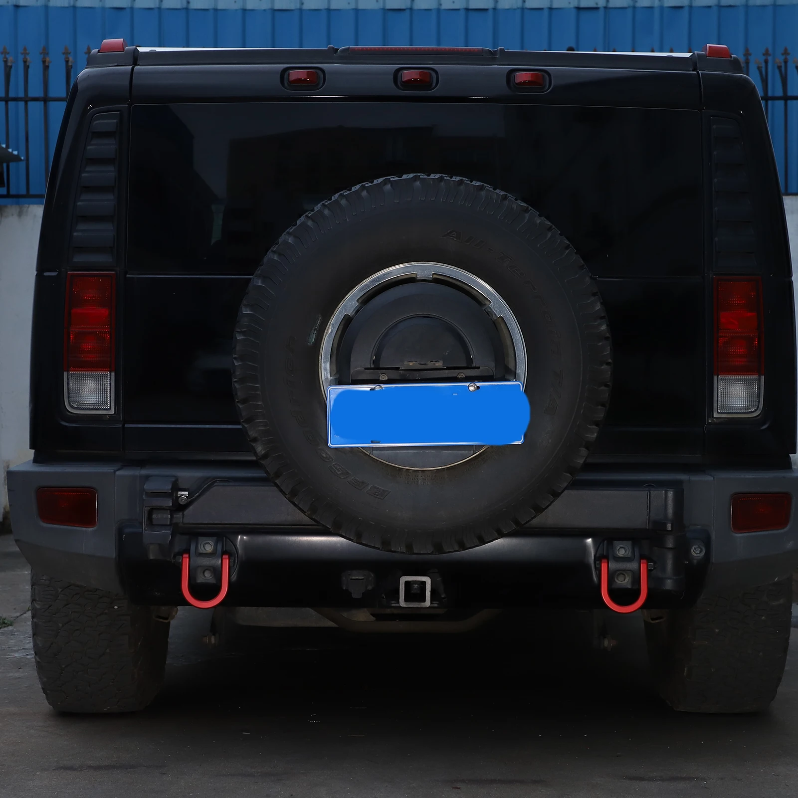 ハマーh2 2003-2009用アルミニウム合金/シルバー,車用牽引フック,リア