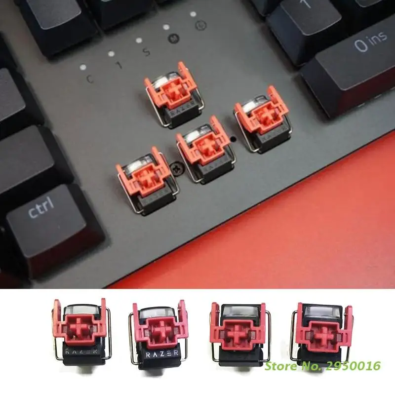 Slient Forro Vermelho Interruptor Quente-swappable Faça Você Mesmo Clicky Interruptores Ópticos Lineares para Razer Huntsman Elite Teclado Mecânico Peças v2