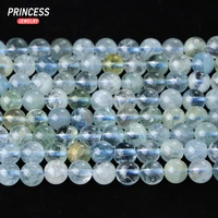 A++ Natural Aquamarine 6mm Healing Crystal Beads for Jewelry Making Bracelet DIY Accessories 1