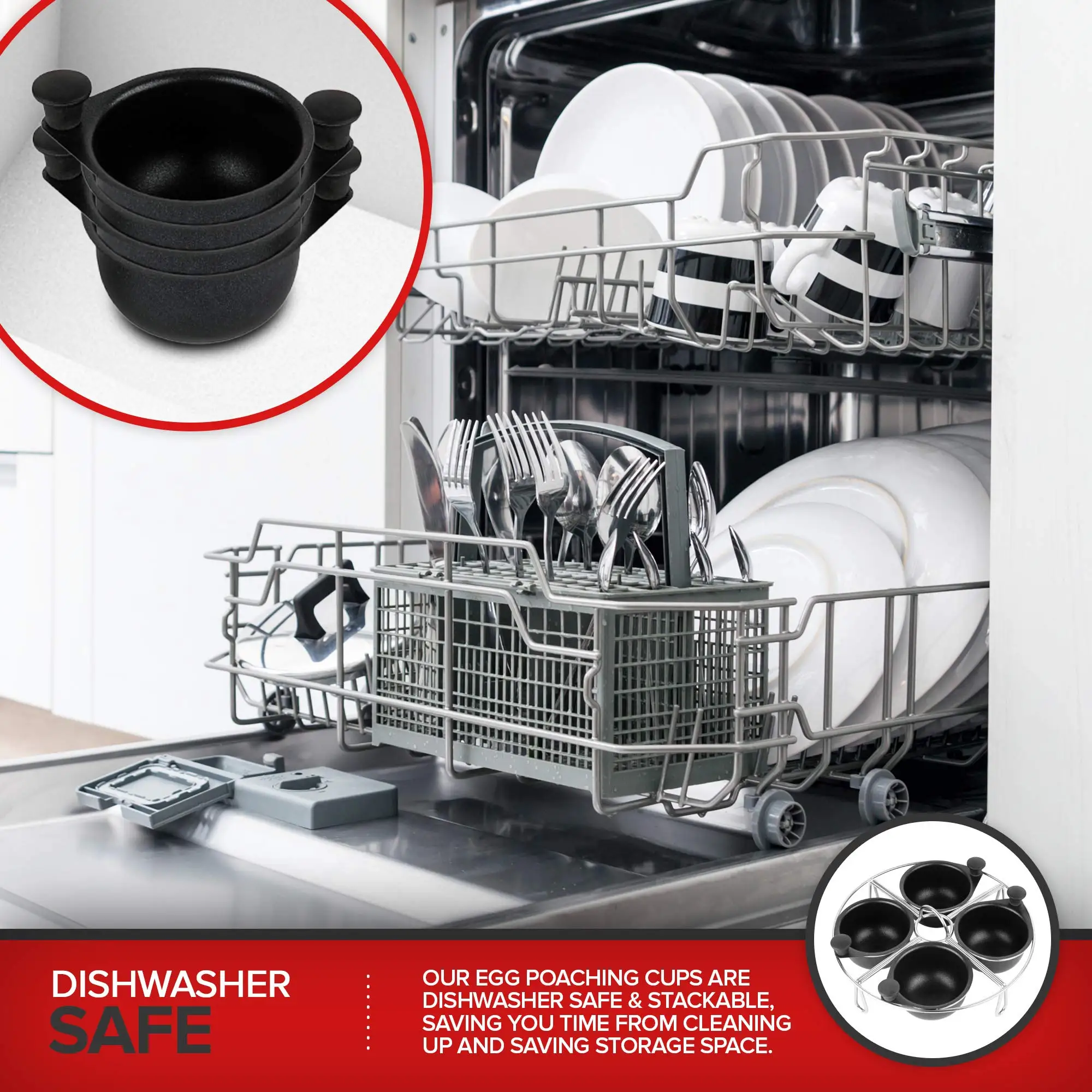 Appareil À Œufs Pochés | Moule Anti-Adhésif Pour Poêle | Avec