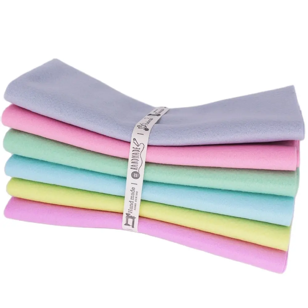 6Pcs/Lot 25cmx28cm CMCYILING Felt Set Soft Fabric For Needlework DIY Sewing Dolls Crafts Polyester Cloth Handmade Material