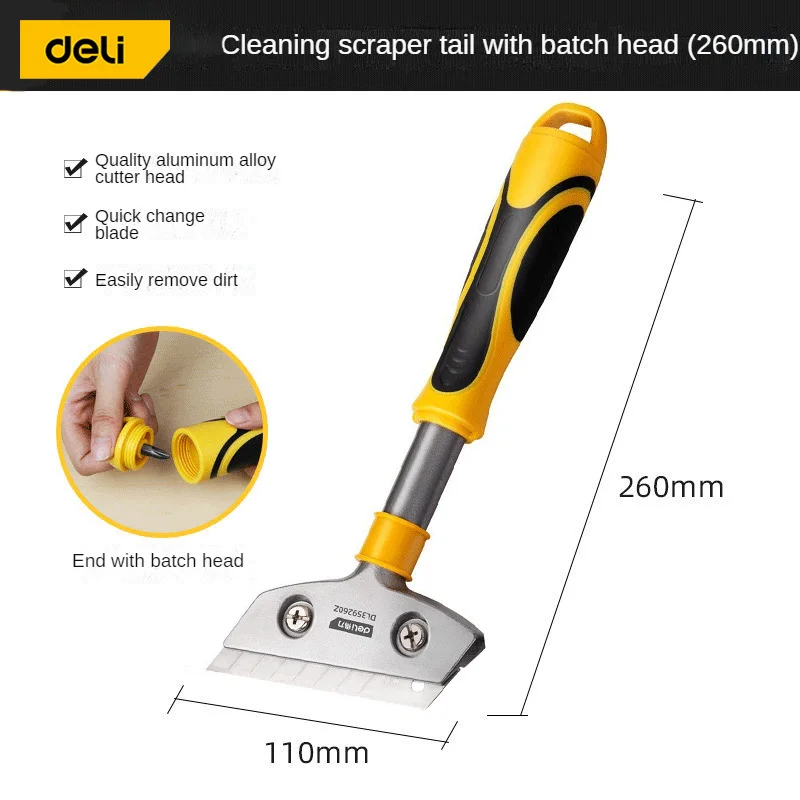 Deli Multipurpose Knife Wallpaper Paint Tiles Flooring Scraper Remover with  SK5 Steel Blade Multitool Knife Cleaning Tools - AliExpress