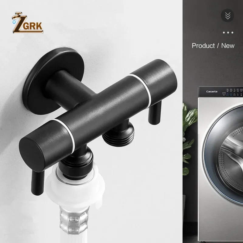 Multi-Function Washing Machine Faucet Stainless Steel Bathroom Wall Faucet Mop Tap Outdoor Garden Water Taps
