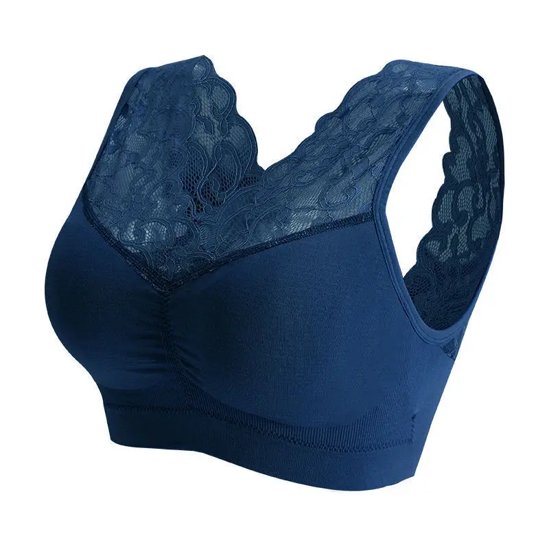 Yoga Bra Seamless Sexy Lace Wireless Beauty Back Push Up Bra Cozy Chest tube Top Sports Fitness Vest bralette Bra 5
