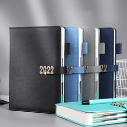 Carnet de temps avec boucle pour planificateur, carnet de notes 2022 jours, journal intime, autodiscipline, papeterie, 365 