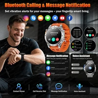 Montre connectée militaire T-RX4 Ultra GPS pour hommes, écran AMOLED de 1.7 pouces, boussole, étanche 10ATM, batterie 850mAh, appel Bluetooth 5