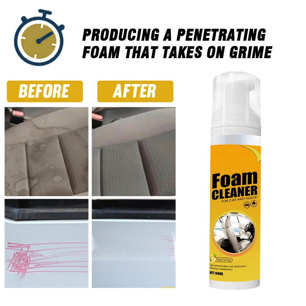 300ml Multi-purpose Foam Cleaner Spray Anti-aging Automoive Cleaning Tool Home Car Interior Wash Foam Cleaner Refurbish Cleaning car seats cleaner