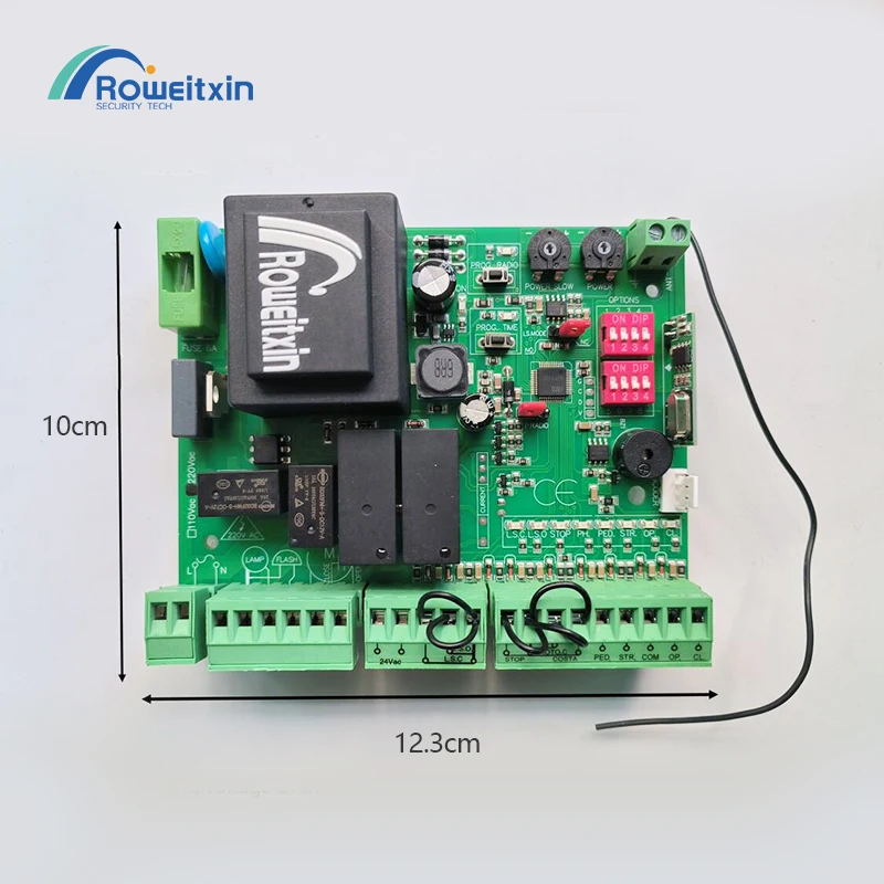 Gate Opener Control Board Universal Electronic Card for Sliding Gate Opener 220v AC 433.92Mhz