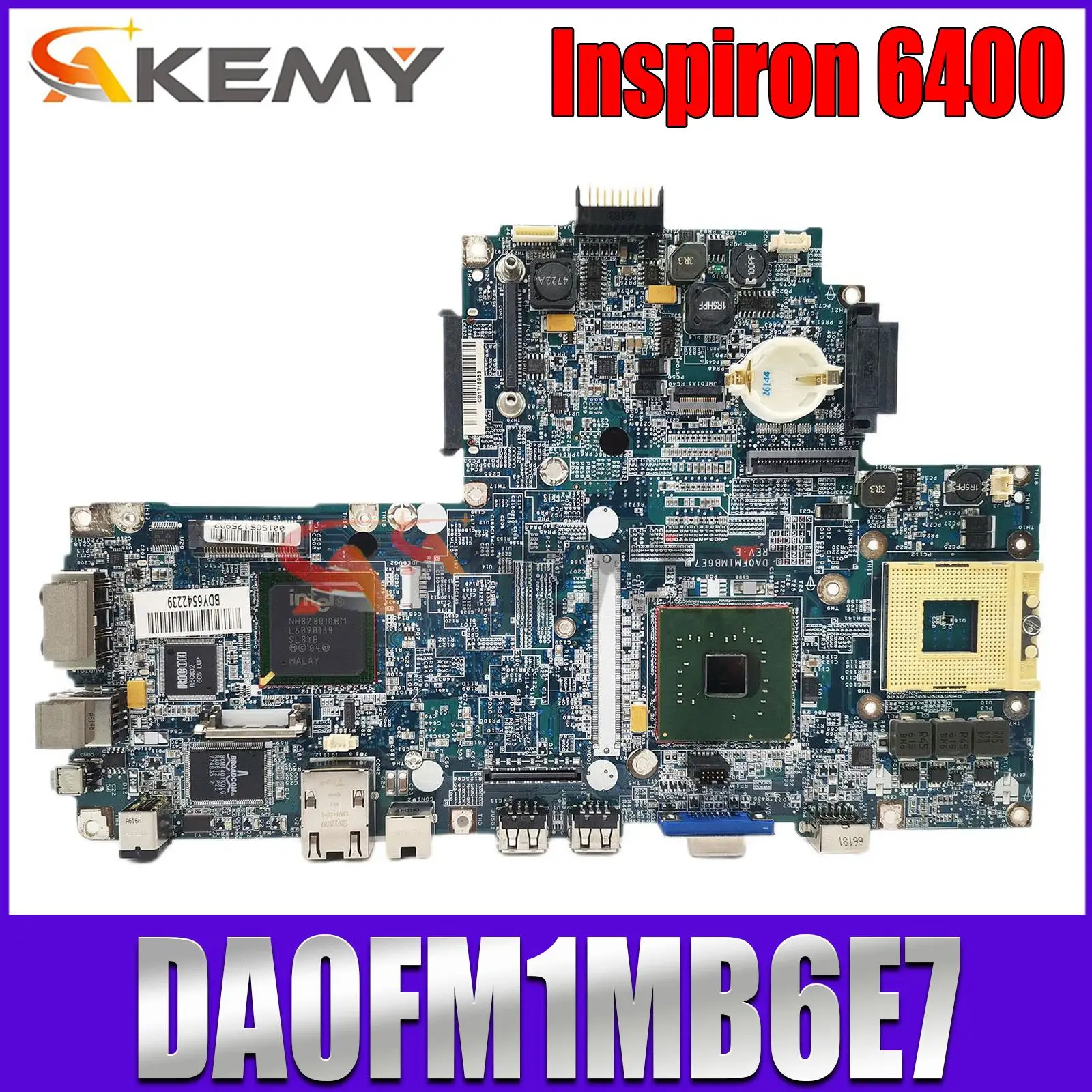 

For DELL Inspiron 6400 Laptop Motherboard DA0FM1MB6E7 GM945 DDR2 Mainboard 100% testing ok
