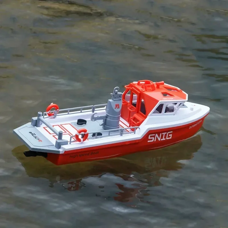 Bateau RC Sauvetage Turbojet 8km/h - Jouet Télécommandé