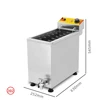 3KW Commercial Automatic Cheese Hot Dog Sticks Fryer Electric Korean Mozzarella Corn Dog Fryer Machine 21L Electric 2