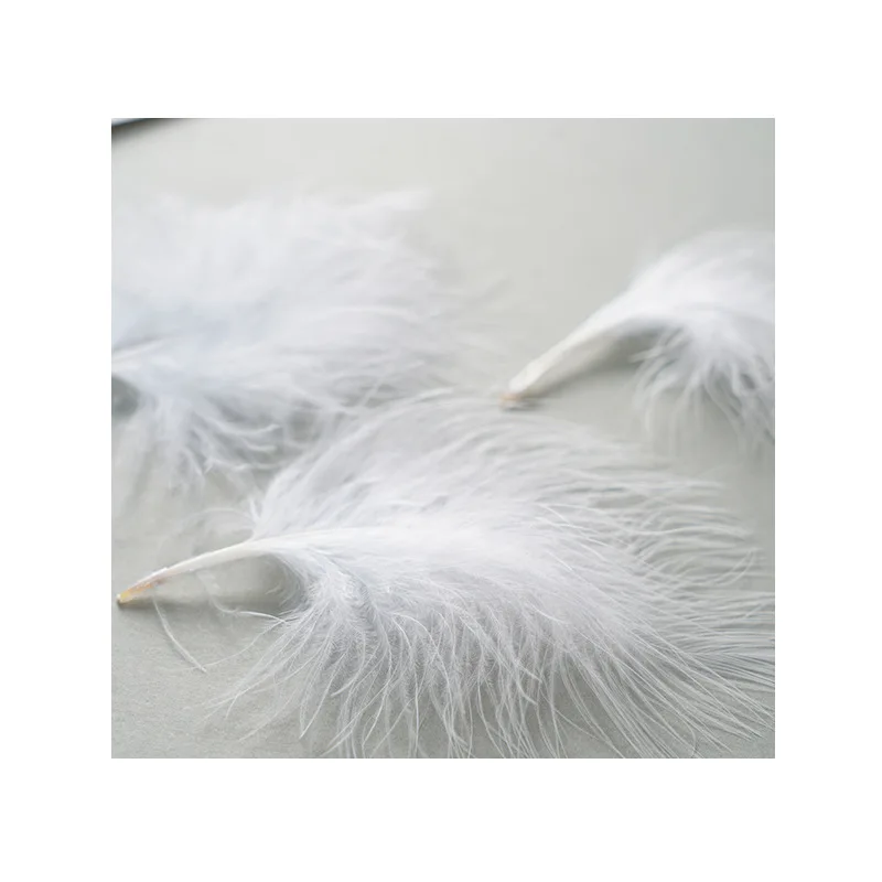 8-12cm Turkey Feathers Natural Marabou for Craft Jewelry Making Decor
