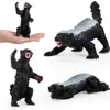 Honey Badger Figurine Realistic Simulation Wild Animal PVC Miniature Honey Badger Educational Toy for Kids 4