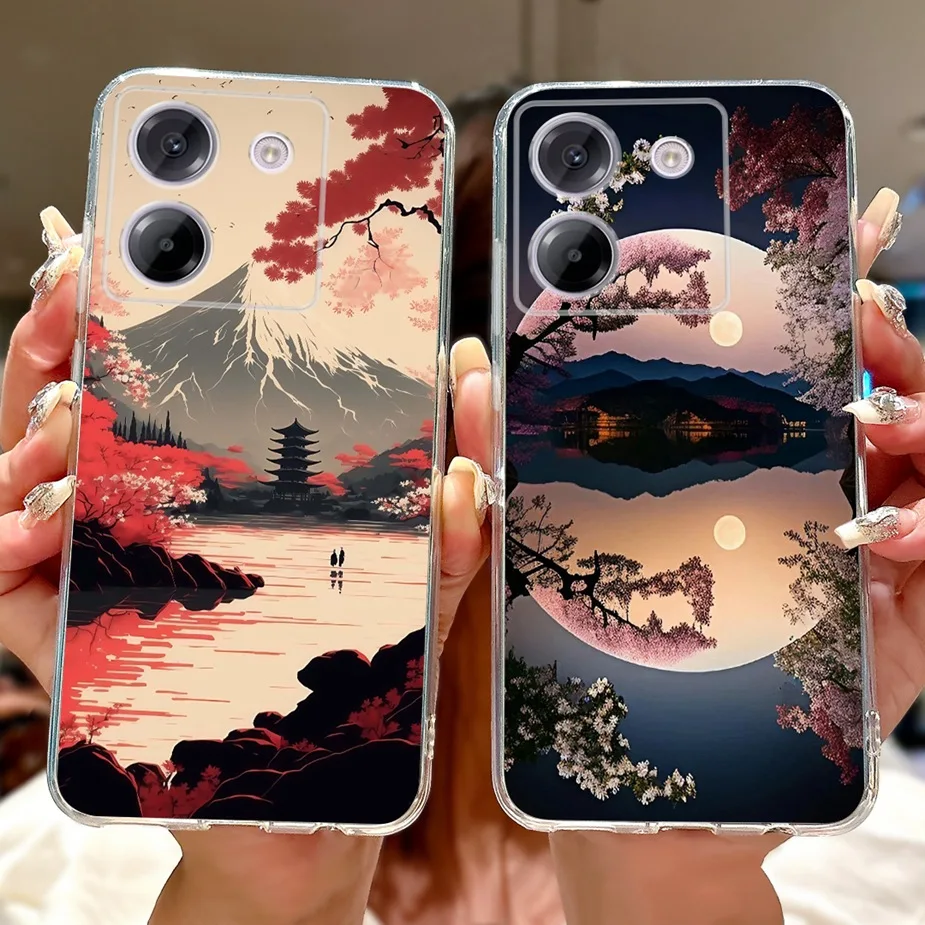 Luxury Fashion Painted Clear Silicone Phone Case - Slim Design