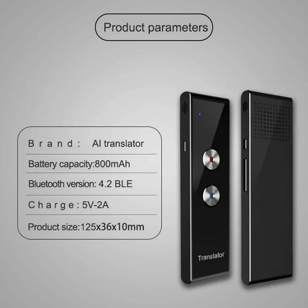 T8+ Voice Language Translator Device 96 Languages Real-Time Translation Device Two-Way Translator For Learning Travel Business voice translator language translator