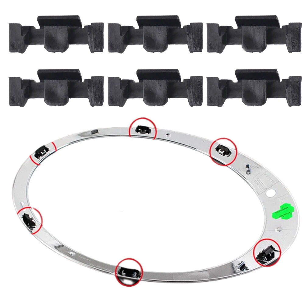

6Pcs Car Headlight Trim Ring Clips For BMW For Mini For Cooper R55 R56 R57 R58 R59 R60 R61 F55 F56 F57 F60 2007-2018 51132752145