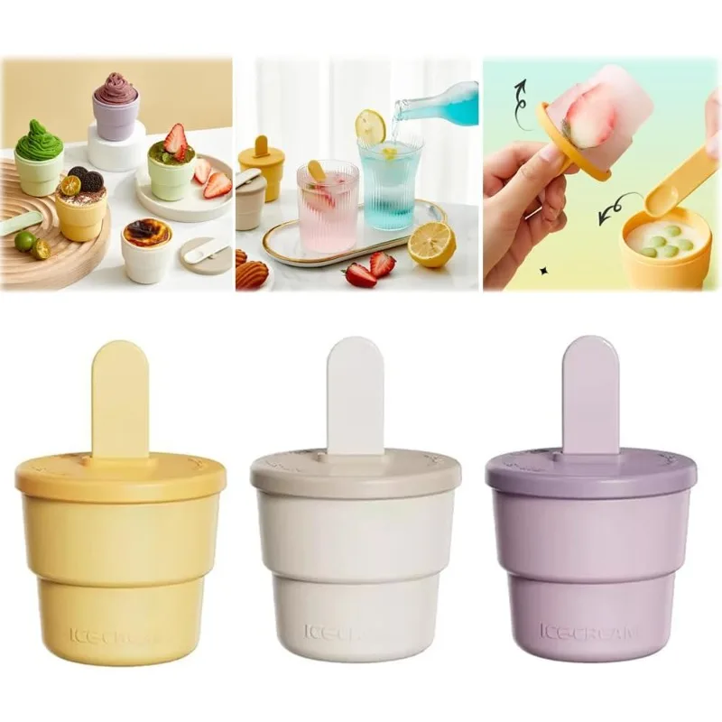 

Силиконовые формы для мороженого с палочками, форма «сделай сам» для мороженого с крышкой, Формочки Для Мороженого, принадлежности для летней вечеринки