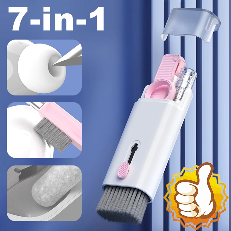 7 In 1 Earphone Cleaner Brush Kit Camera Phone Tablet Laptop TV Screen