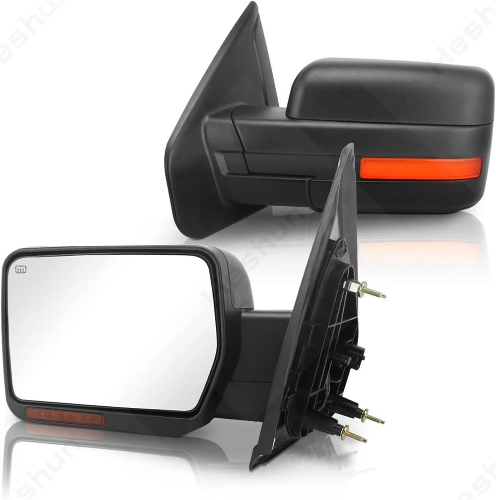 Pair Extendable Towing Mirror For Ford F-150 Series F150 Raptor 2007 2008 2009 2010-2014 Pickup Truck Side Mirror Heated Folding