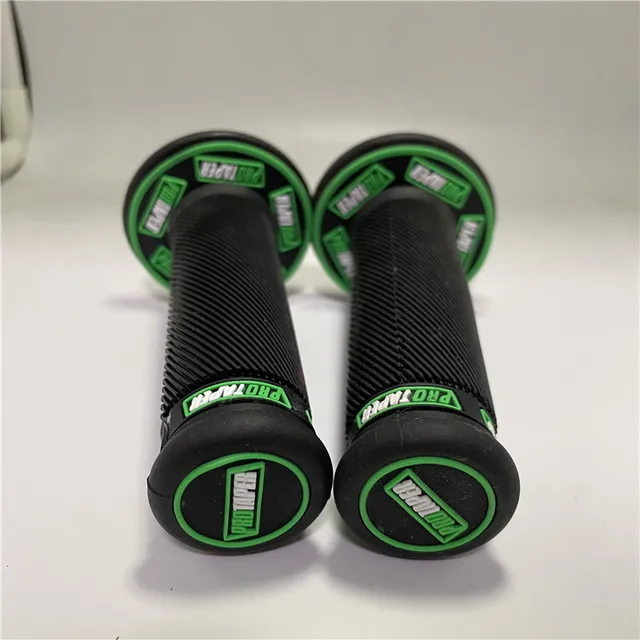Soft Rubber Moto Handlebar Universal 22MM Scooter Grips Bar Parts Motorbike Handle Bar For Protaper Grip Motorcycle Accessories black and green