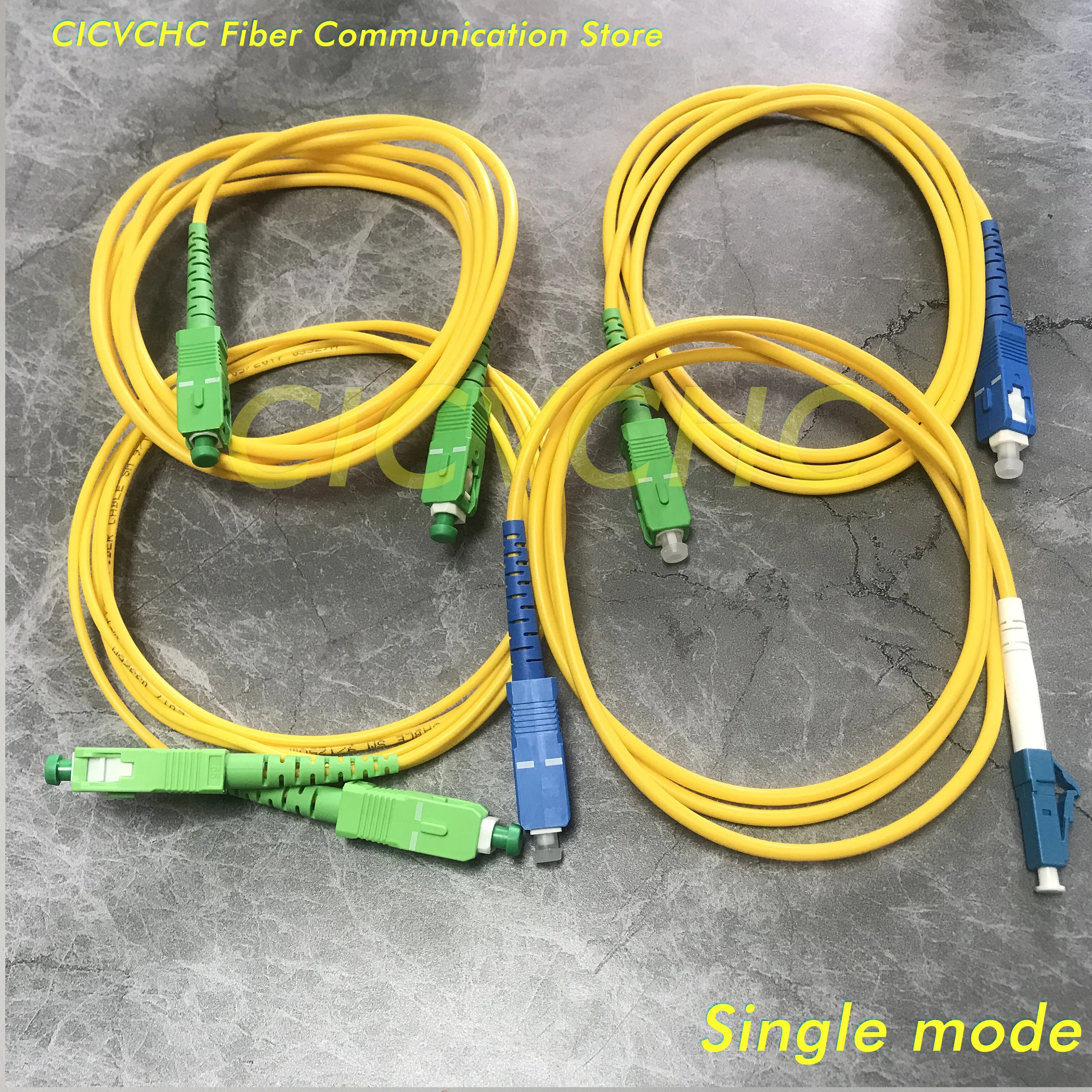 2pcs SC LC Optical Fiber Patchcord-Single Mode Cable-Jumper 2pcs lot sf p101n sf 101n sf101n p101n tp94v 16p brand new cd laser lens lasereinheit optical pick ups bloc optique mechanism