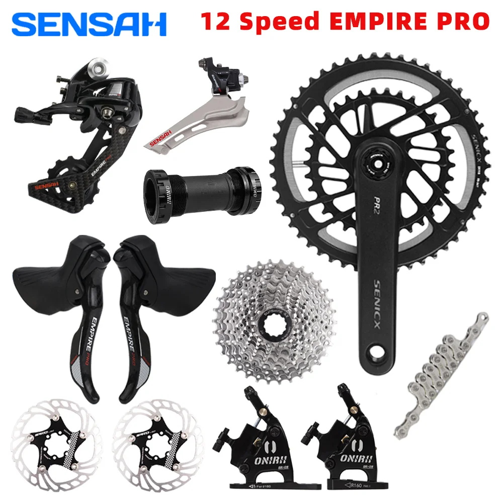 SENSAH 2x12 speed EMPIRE PRO groupset 12 speed Road Bike part Kit Empire PRO Groupset 2x12 -Aliexpress