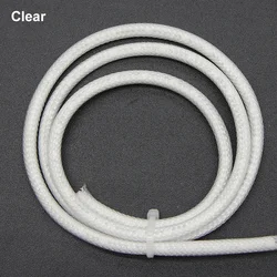 Enhanced PET Expandable Cable Sleeve - 4mm Tight Braided High - Density Insulating Wire Wrap - 3 Meters (Clear)