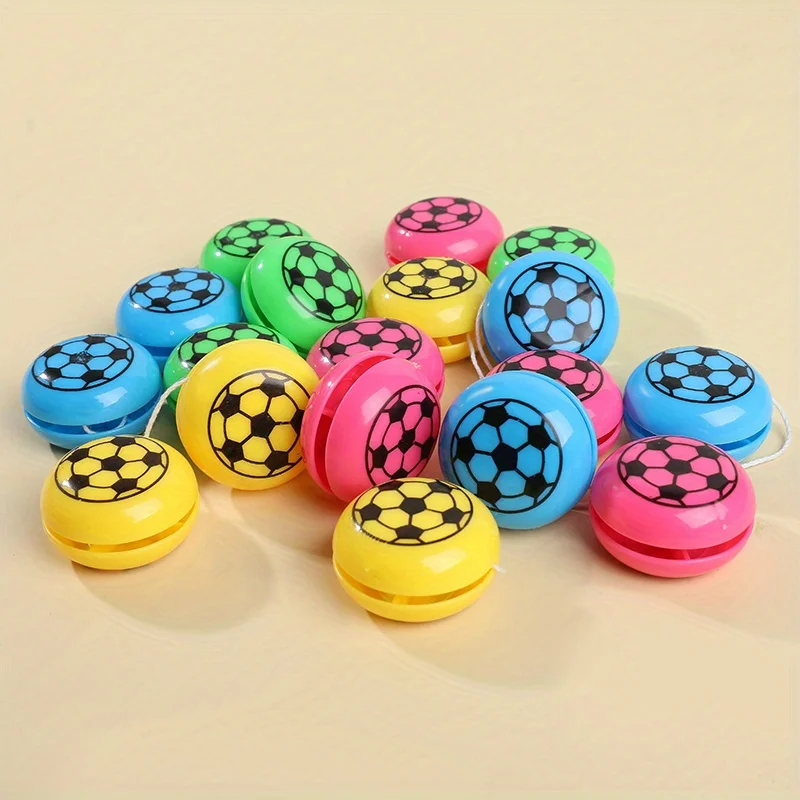 10–30 Stück Mini-Fußball-Yo-Yo-Bälle, Kunststoffstange, Fußball, Partyspiele, Sportthema, Geburtstagsgeschenke, Pinata-Füller und Schulpreise – Detail 10