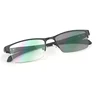 Finished Half Frame Photochromic Outdoor Sunglasses for Myopia Eyeglasses Vintage Men's Square Prescription Short Sight Glasses 5