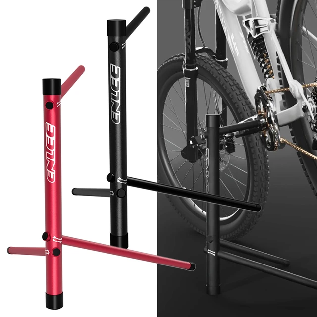 ukrudtsplante Governable bryder daggry Bike Repair Stand With Adjustable Aluminum Alloy Parking Rack For Road  Bicycles Non-slip Bottom Storage Stands MTB Accessories - AliExpress