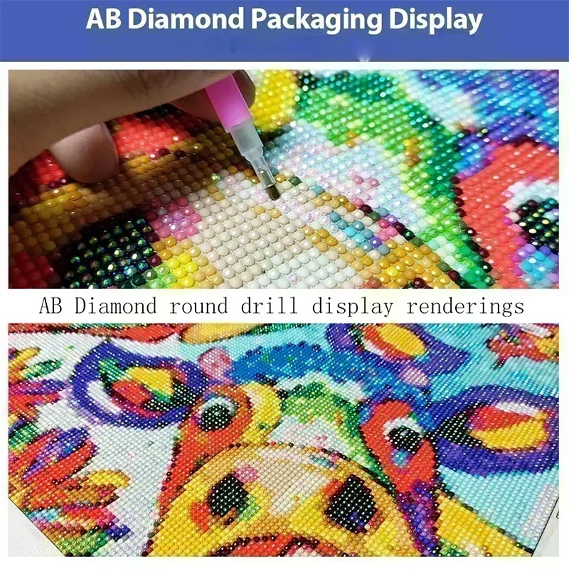 AB Diamond Painting, Happy Girl Painting, Hanseed, Cross Stitch, 5D, DIY Diamond, Aviation, kirchen, Stone Painting