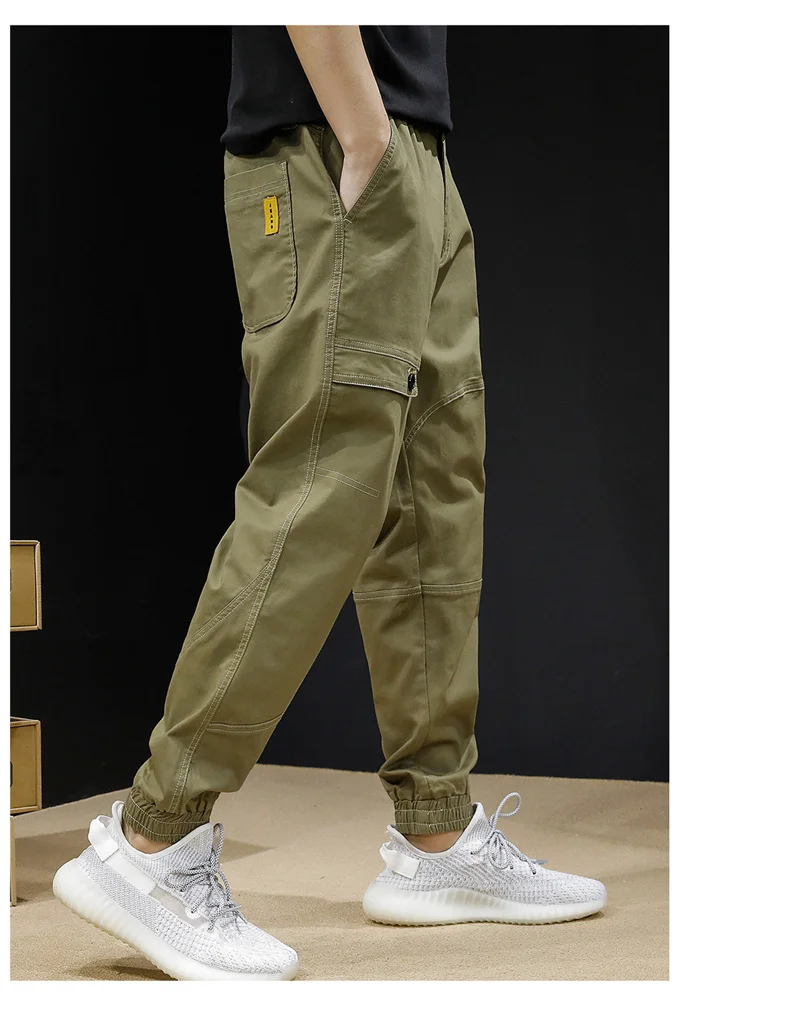 homens, Loose Outdoor Tactical Joggers, Calça Militar,