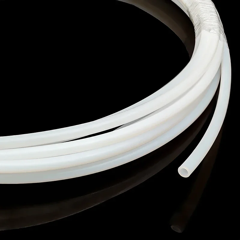 High-Temperature White PTFE Teflon Tubing - Low Friction, Heat Resistant Insulated Pipe, 50cm/1m, ID 1mm-19mm