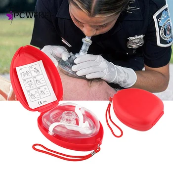 1Pc Respirazione Artificiale Valvola di Respirazione Unidirezionale Maschera di Primo Soccorso CPR Formazione Maschera di Respirazione Proteggere Salvatori Maschera Accessori