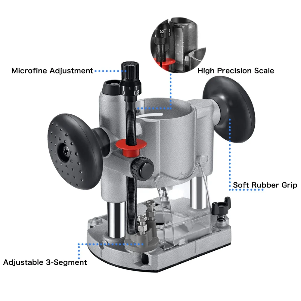 Aluminum alloy Trimming Milling Machine Base Electric Trimmer Machine Base for Calibre 65mm Trimming
