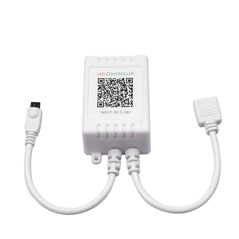 

Миниатюрный светодиодный Bluetooth + инфракрасный RGB-контроллер для светодиодной ленты, беспроводное управление смартфоном, постоянный ток 4,5-26 в, 144 Вт, для RGB-ленты