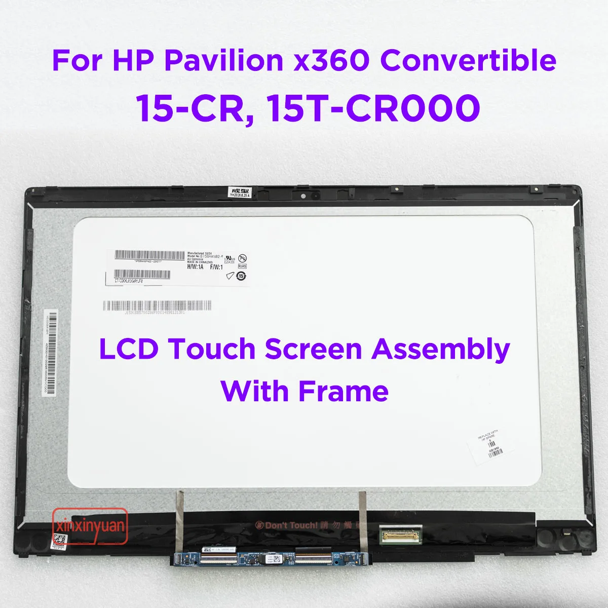 Digitizer Assembly New HP Pavilion X360 15-CR0010NR 15.6" FHD LCD Touch Screen 
