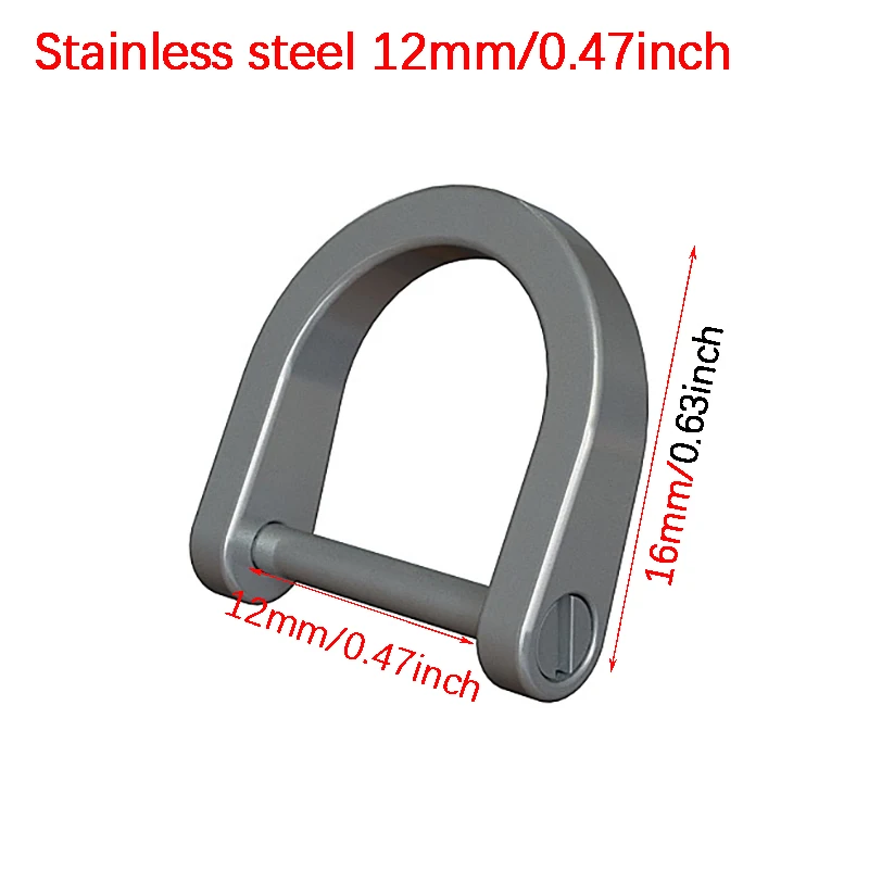 Titanium U-Shape Horseshoe Keyring Accessory